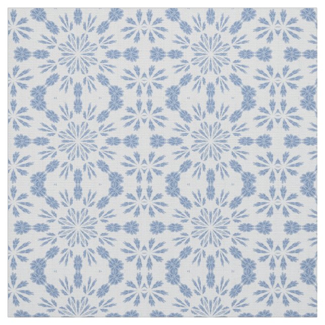 Tissu Flocon de neige bleu B (Échantillon)