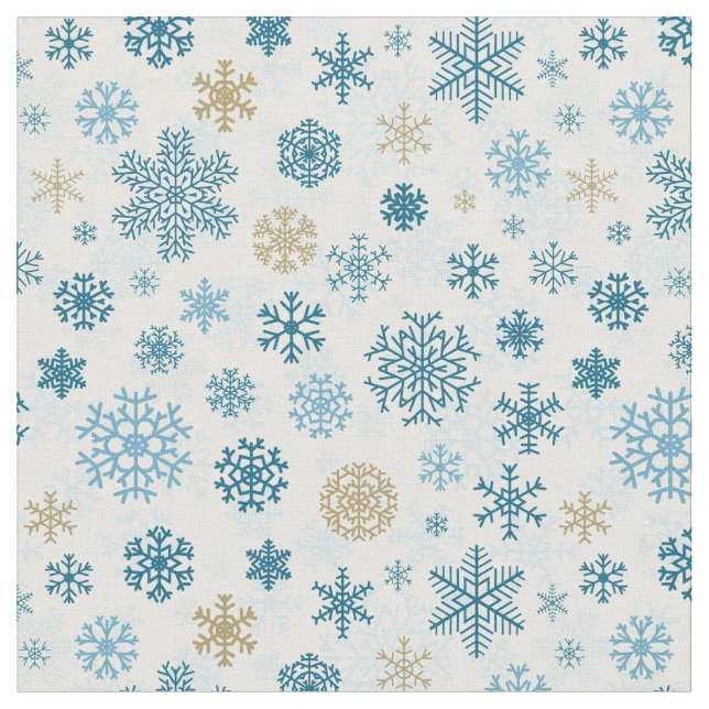 Tissu Flocon de neige de Noël (Fermer)