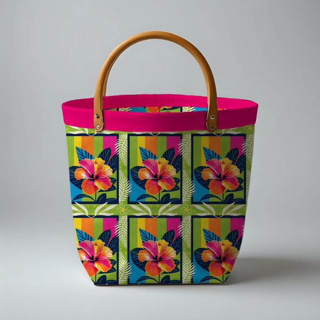 Tissu Floraison d'hibiscus tropicaux (Créateur téléchargé)