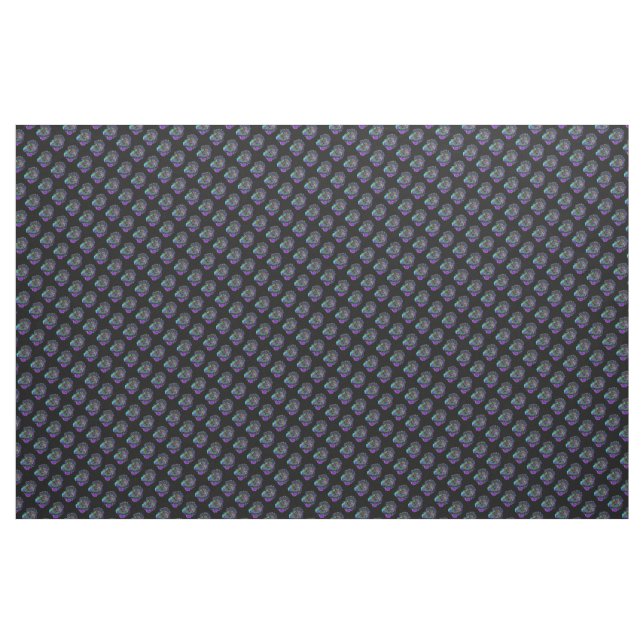 Tissu floral abstrait violet (Yard)