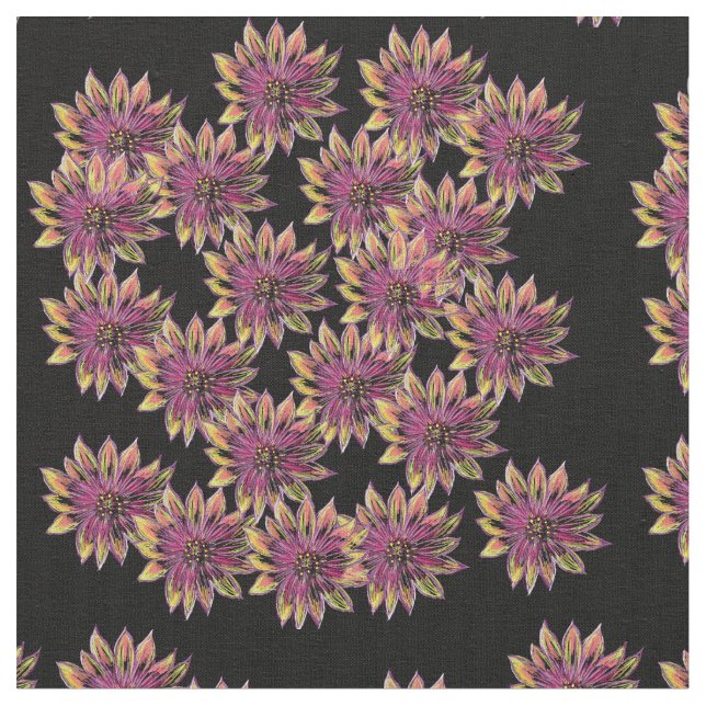 Tissu Floral Art Motif de printemps (Fermer)