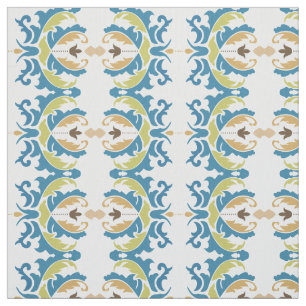 Tissu floral bleu moderne