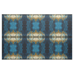 Tissu floral bleu motif sans couture Bohème Modern