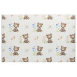 Tissu Floral Bois Animaux B&#233;b&#233; Ours Fille Nourriture