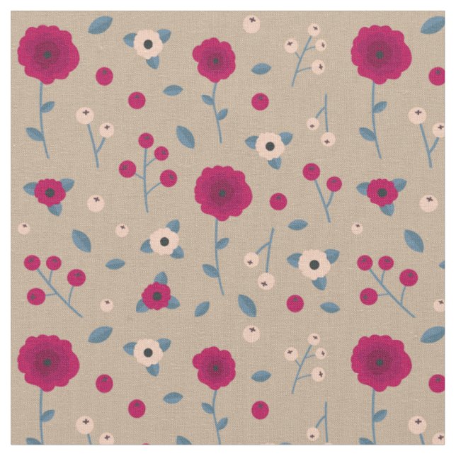 Tissu Floral Bouquet Motif (Fermer)
