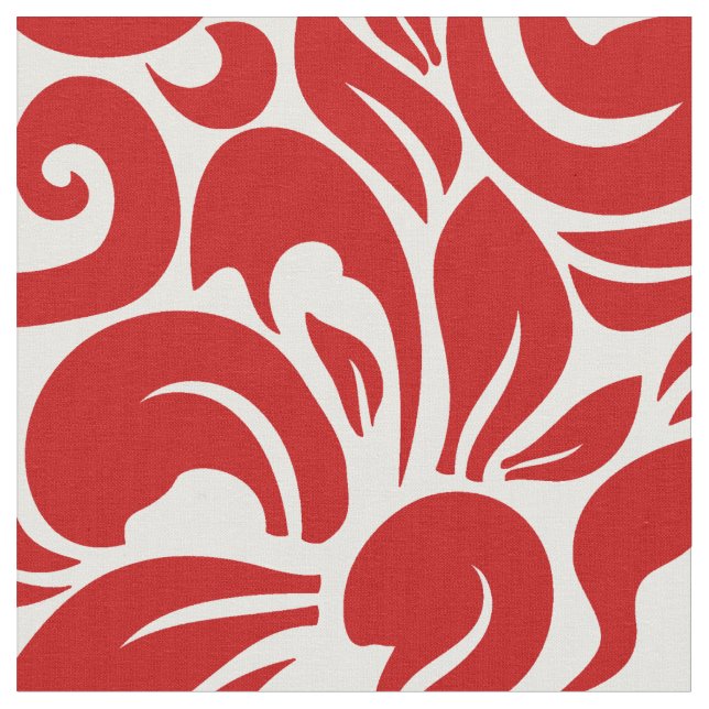 Tissu Floral cramoisi (Fermer)