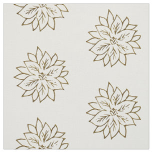 Tissu Floral de fleurs de Poinsettia
