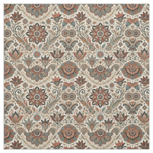 Tissu floral de la terre de Bohême