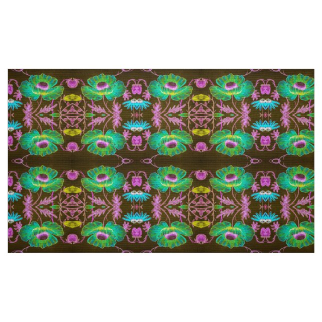 Tissu Floral de minuit (Fat Quarter)