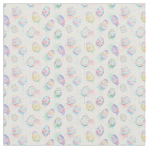 Tissu floral de Pâques à l'aquarelle bohème artist