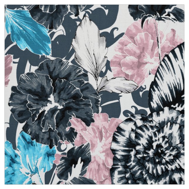 Tissu Floral_EB050812 (Échantillon)