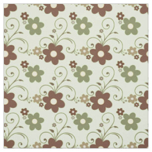 Tissu Floral Fun Retro Green