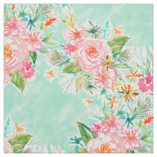 Tissu Floral lumineux heureux ILLIMITÉ