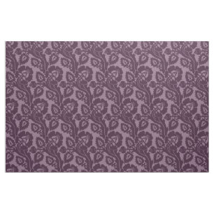 Tissu Floral Oblique Renaissance, Aubergine