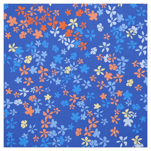 Tissu Floral psychédélique vintage de point de (Échantillon)