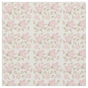 Tissu floral rose