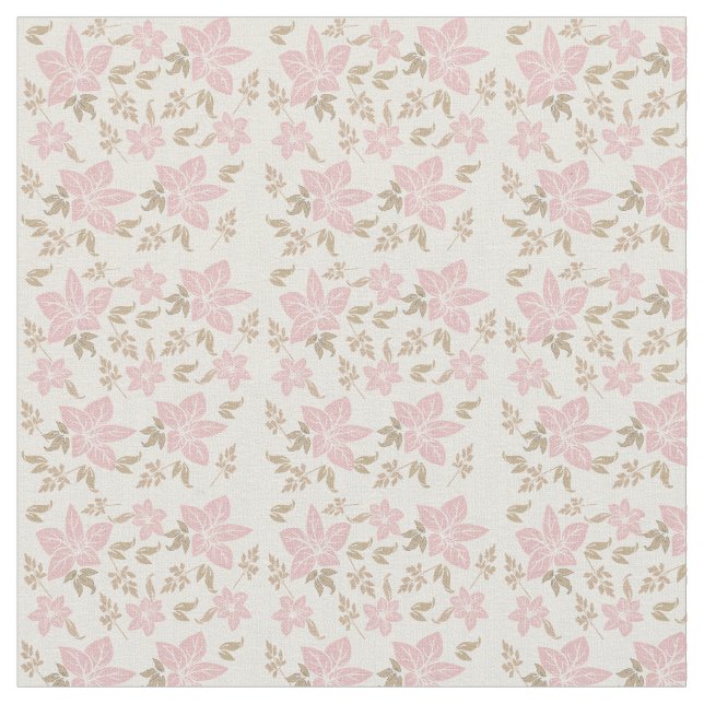 Tissu floral rose (Fermer)