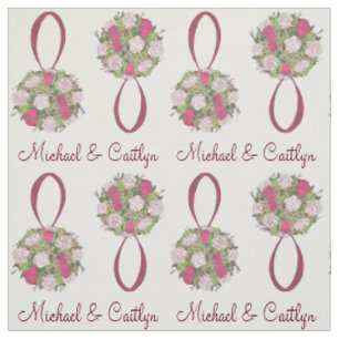 Tissu Floral Rose Bouquet Mariage mariée Groom Flower
