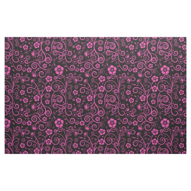 Tissu floral rose épicé (Yard)
