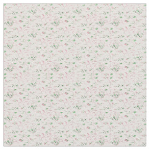 Tissu Floral rose petit pastel