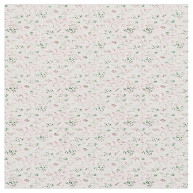 Tissu Floral rose petit pastel (Fermer)