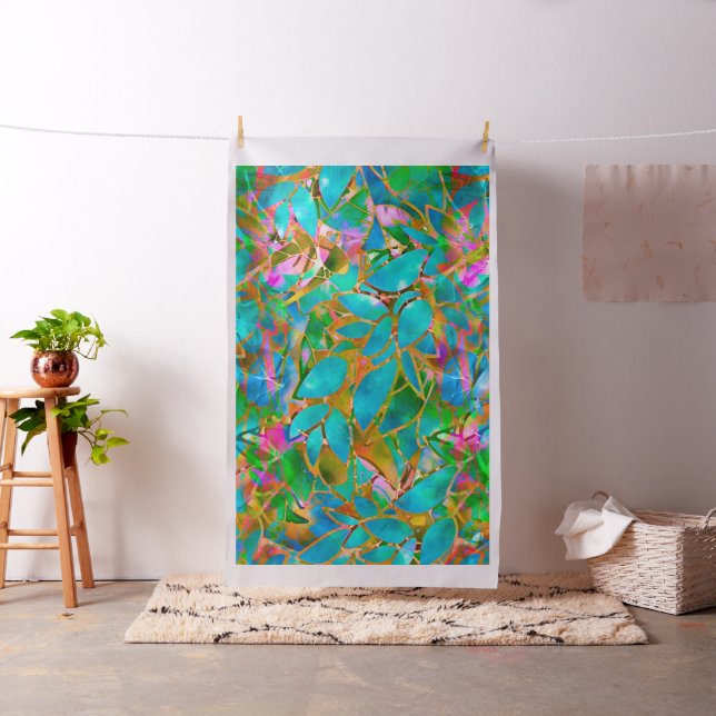 Tissu Floral Verre Abstrait (In Situ)