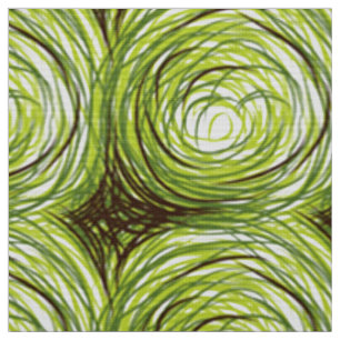Tissu Flore verte Papier textile Red Poppy