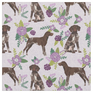 Tissu Flores de lavande à poitrine courte allemande