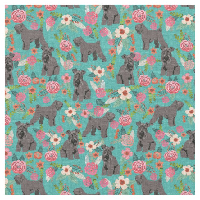 Tissu flûte vintage de haricot bleu terrier (Fermer)