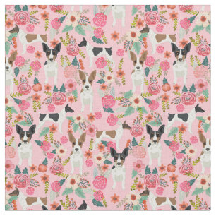 Tissu flûte vintage de rat terrier