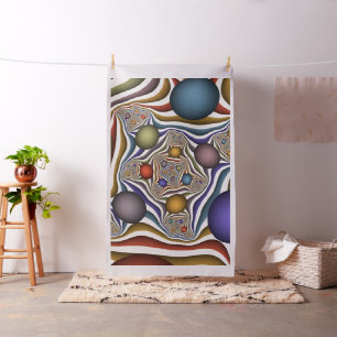Tissu Flying Up Colorful Moderne Art Fractal Abstrait