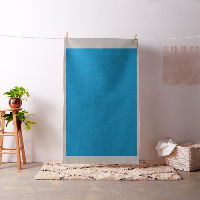 Tissu fond bleu avec chat noir et blanc sur (In Situ)