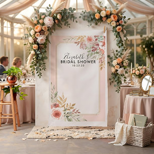 Tissu Fond de décor pour photos de douche de mariée mode
