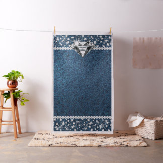 Tissu Fond de photomaton en denim et diamant