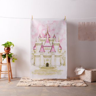 Tissu Fond de photomaton Princesse en or rose
