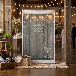 Tissu Fond de stand photo de mariage Verre à champagne e