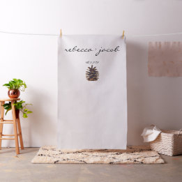 Tissu Fond photo mariage Painted Pine Cône