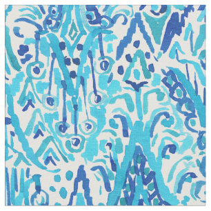 Tissu FONTAINE d'aquarelle chic de Boho Ikat de VÉRITÉ