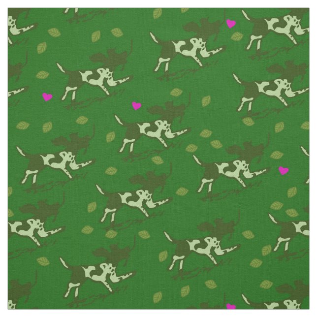 Tissu Forêt d'amour (Échantillon)