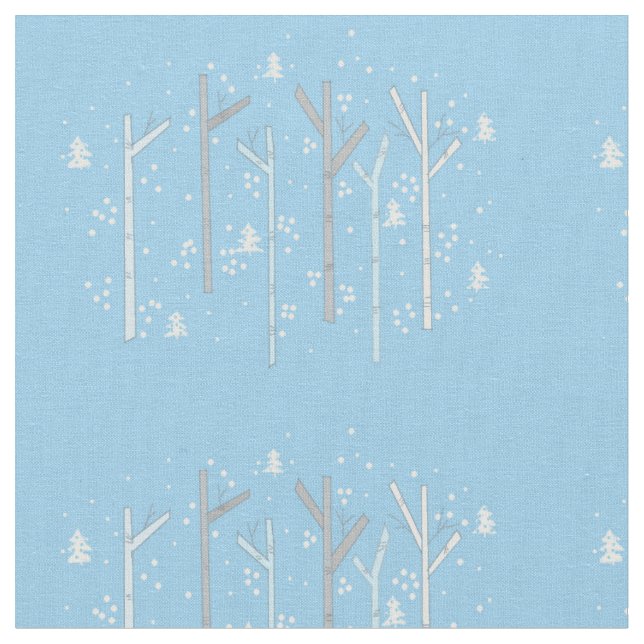 Tissu Forêt de bouleaux (Fermer)