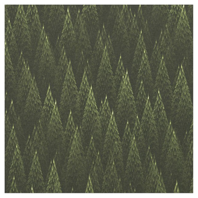 Tissu Forêt de conifères fractale (Fermer)