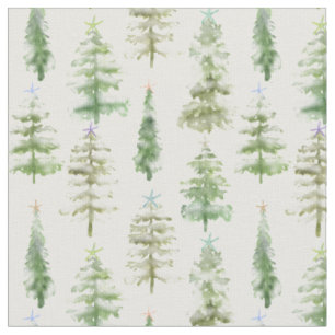 Tissu Forêt De Neige De Pins Amier Crowé