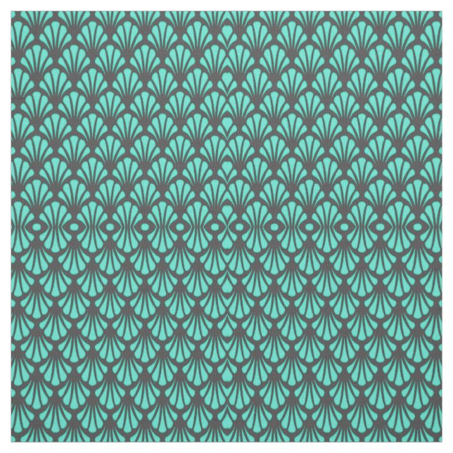 Tissu Forme de coquille Art déco (Échantillon)