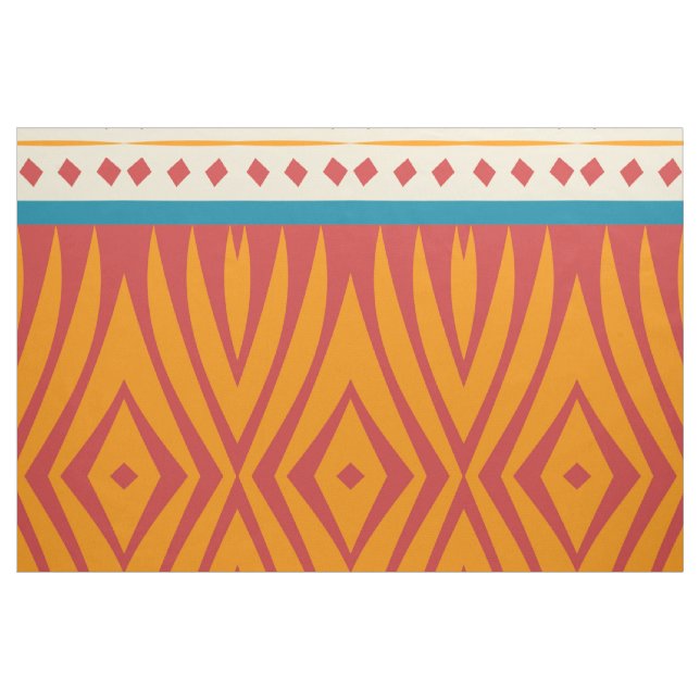 Tissu Formes dans de rétros couleurs (Yard)