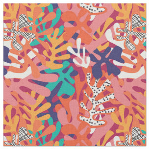 Tissu Formes et couleurs fâcheuses - un rappel de Matis