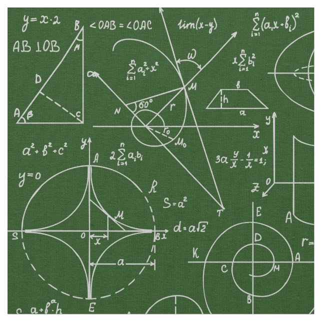 Tissu Formules mathématiques de géométrie arithmétique v (Fermer)