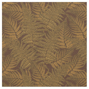 Tissu Foule automnale sur brun