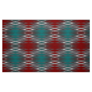 Tissu Foule gris sur la turquoise bordeaux