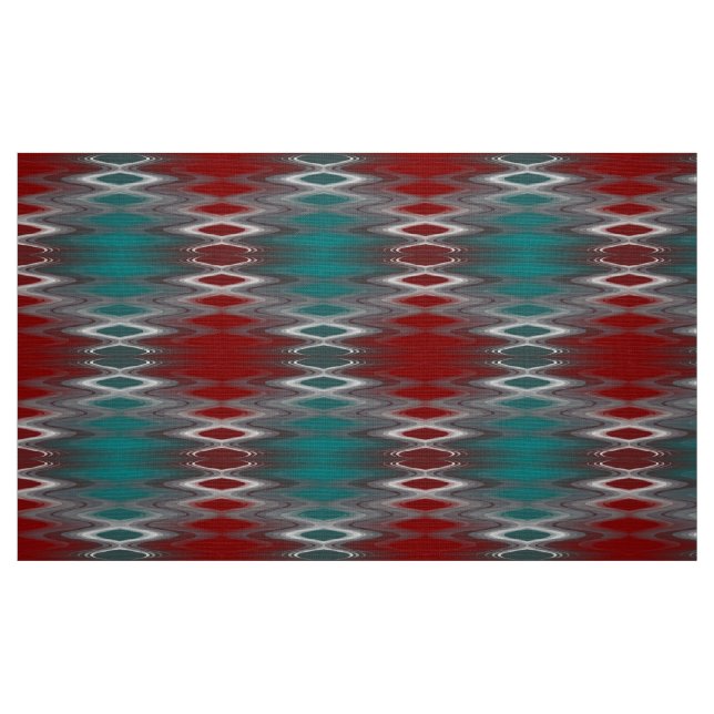 Tissu Foule gris sur la turquoise bordeaux (Fat Quarter)