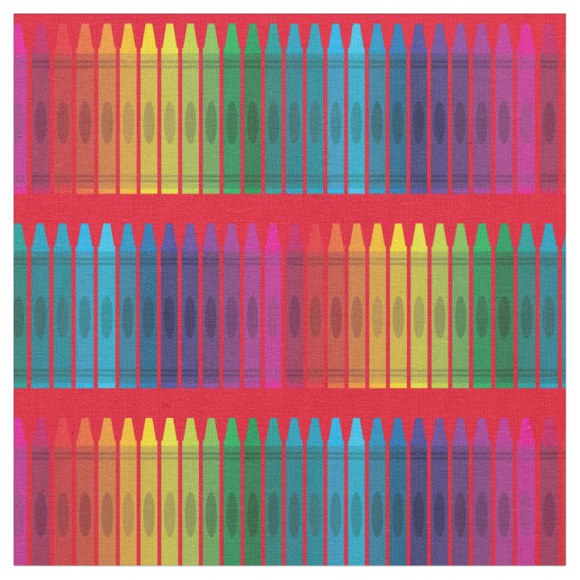 Tissu Fournitures scolaires crayons mignons enseignant (Fermer)